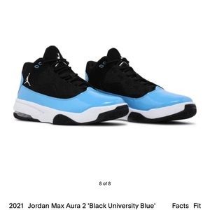2021 Jordan Max Aura 2 Black University Blue